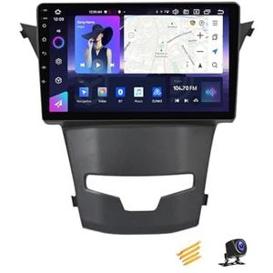 ZARAPLUS Android 13 Autoradio Multimediaspeler Met Navigatie Compatibel Met Ssangyong Actyon 2013~2017 9 Inch Touchscreen Autoradio Voor 4G/WIFI/FM/SWC/DSP/Android Auto/Carplay,NF3