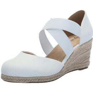 Easy Street Pari sandaal voor dames, Wit Canvas, 36.5 EU