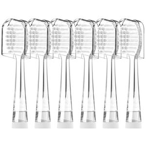 Set van 6 reservetandenborstelkoppen voor kinderen, compatibel met Seago SG513/SG977/SGEK6/DT-K6, voor Seago elektrische tandenborstel voor kinderen van 3 jaar met stofafdekking (3 jaar)