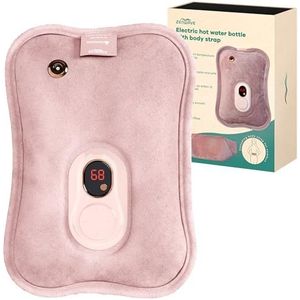 Zenwave - Elektrische Warmwaterkruik - Velvet - Oplaadbaar - Met Draagriem