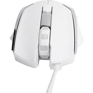 Bedrade Gamingmuis, 6-knops 4-speed DPI Instelbare Computermuizen, voor Thuisgames op Kantoor(wit)