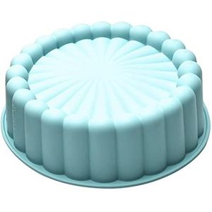 Charlotte siliconen cakevorm rond anti-aanbak siliconen vormen voor cheesecakes, taartvorm in bloemenvorm voor het bakken van Brownie Tarte-Pie-Flan-brood, 18 x 6,5 cm