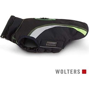 Wolters outdoor jas hondenjas Xtra Strong zwart/grijs met neon-groen