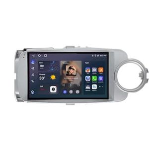 Android 12 Multimedia Stereo Video Speler Voor Toyota Yaris 2012-2017 Ondersteunt Car-play Android Auto/Bluetooth/FM AM RDS DAB+ Radio/Stuurbediening(8 Core 4G+64G B)