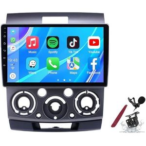 Android 14 Autoradio Stereo voor F-ord Everest Ranger (2004-2011) 9""Touchscreen Multimedia Speler met Draadloze Carplay GPS Navigatie FM RDS Bluetooth 5G-WiFi SWC DSP,M100s