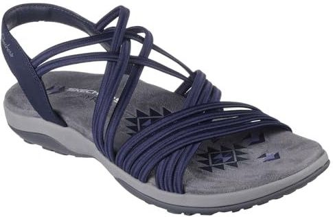 Skechers Dames Reggae Slim Sunnyside, marineblauw, 38 EU