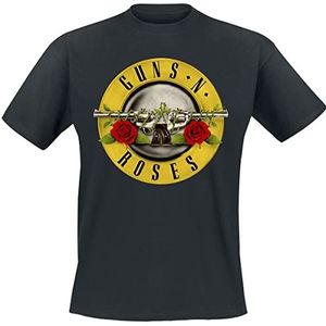 Guns N Roses Unisex klassiek logo T-shirt met korte mouwen, Zwart, XXL