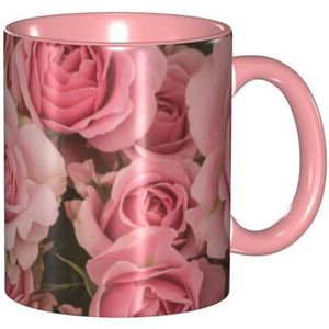 OTRAHCSD Kleur Binnenmuur Mok Cup, Light Rose Mokken, Brede Thee Koffie en Warme Chocolade Cups voor Thee, Koffie, Kantoor