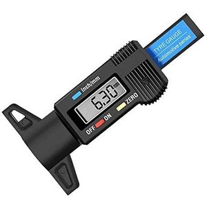 RUIZHI Digitale Bandenprofieldieptemeter Meter Doseerder 0 – 25,4 mm LCD Display Dieptemeter Motorfiets Profielmeter Schuifmaat