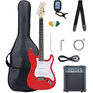 McGrey Rockit e-gitaar ST complete set Fiesta Red