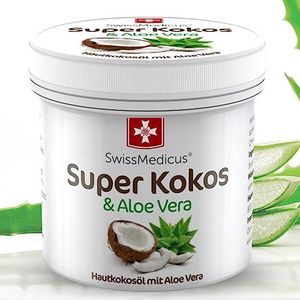 Natuurlijke Super Coconut & Aloë Vera Rich Cream - Zachte, Hydraterende Huidverzorging met Pure Kokosolie - Consintentie - Perfect voor Behandeling van Het Hele Lichaam - Haar - Gezicht - Lippen - Alle huidtypes - 150 ml