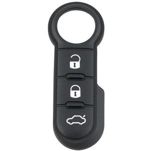 Autosleutelhoesje Voor Fiat Voor 500 Voor Doblo Voor Ducato Voor Panda Voor Punto 3 Knoppen Autosleutel Afstandsbediening Vouwen behuizing Vervanging Autosleutelhoesje(2)