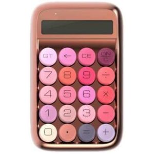 QPSJXN Stijl Bluetooth Numeric Keypad Retro Calculator Compatibel met Financial Office Use Draadloze Telmachine (Calculator - Roségoud)