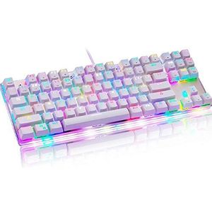 CYONGYOU Originele Motospeed K87S Gaming Mechanische Toetsenbord USB Wired 87 toetsen met RGB Backlight Rood/Blauw Schakelaar voor PC Computer Gamer