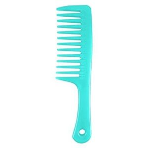 DieffematicSZ kam 1 Pack Wide Tooth Comb Hair Brush Women Hanging Hole Handle Grip Curling Comb Beauty (Color : Bronze)