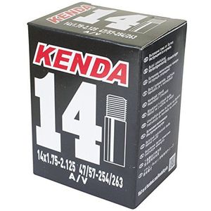 Kenda universaltube 14x1.75-2.125, 47/57-254/263, A/V, Molded, Box Tubo 14 EK AV 35 mm riscaldato. Unisex Adulto, F/V-48 mm