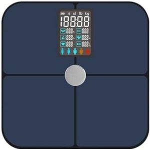 Weegschaal Elektronische weegschaal Digitale weegschaal met groot display Geschikt for badkamer Dames Heren Personenweegschaal(Blue)