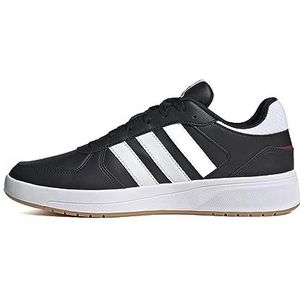 adidas Courtbeat, herensneakers, Core Black Ftwr White Better Scarlet, 47 1/3 EU
