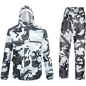 Ynport Crefreak Waterdicht pak voor heren/dames, camouflagepatroon, met capuchon
