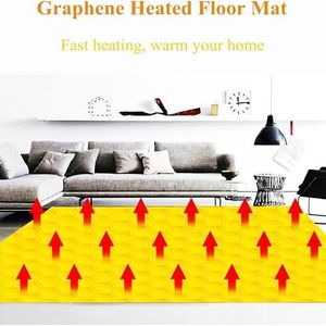 verwarmingstapijt Verwarmde vloermat Snelle verwarming Winter elektrisch verwarmingstapijt Temperatuurverstelbaar verwarmd vloerkleed Draagbaar verwarmd tapijt zacht