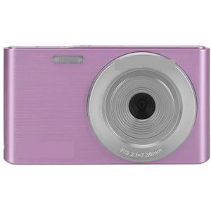Lichaamscamera Huishoudelijke digitale camera, hoge resolutie selfie draagbare kaartmachine met hoge resolutie, studenten maken foto's en fotografie 2.7K voor beveiliging, werkgegevens(Purple)