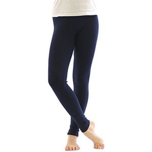 YESET Thermische legging, lange broek van katoen en fleece, warm, dik en zacht, donkerblauw, XL