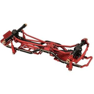 IWBR Gemonteerd Auto Frame Met Chassis Frame Rail Axiale SCX24 AXI00005 Fit for Jeep Gladiator 1/24 RC Crawler Auto Upgrade onderdelen (Size : Red)