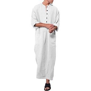 Moroccan Thobe with Hoodie Islamic Jalabiya Gown Jalabiya Men Men Kurta Indian Priest Outfit Hooded Mens Dressing Gown UK Sales Clearance