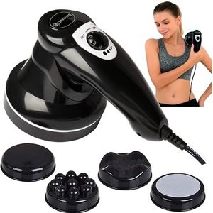 DS SAVORING Cellulitis-massageapparaat, lichaamsvormer, lymfedrainage-massageapparaat, handmassageapparaat met lipo-rol voor buikvet, schoonheidsvibratiestaaf