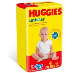 Luiers Huggies Unistar maat 5 junior 11-19 kg 15 luiers verpakking 8 stuks