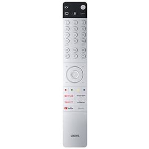 Loewe remote alu, Hoogwaardige aluminium afstandsbediening voor Loewe-tv's, duurzaam en stijlvol, eenvoudig te gebruiken