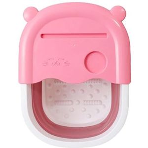 Opvouwbare Voet Bad Bassin Folding Foot Tub voor Pedicure Voet Soak Dry Foot Roze