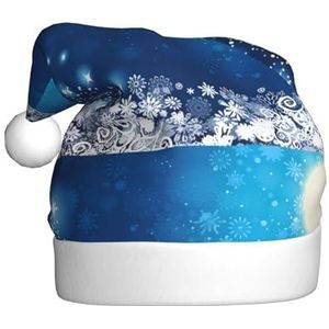 MYGANN Blauwe Kerst Sneeuwvlok Unisex Kerst Hoed Voor Thema Party Kerst Nieuwjaar Decoratie Kostuum Accessoire