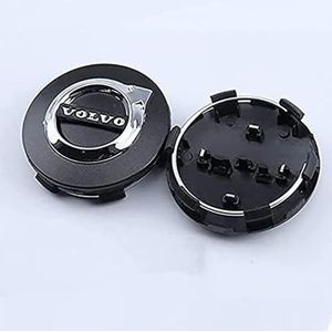 Set van 4 Auto Naafdoppen voor Volvo 63MM, Waterdicht, Stofdicht, Antiroest, Velgdoppen, Middenafdekkingen, Badgestickers, Auto Accessoires