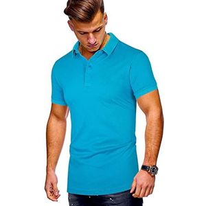 DONGCY Polo Shirts V-hals T-shirts Korte Mouw Heren Stretch Sneldrogend Tee-Shirts Ademend Comfortabel Lichtgewicht
