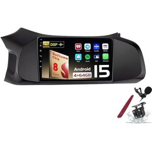 Android 15 Autoradio Sat Navi voor C-hevrolet Onix (2012-2019) 9 Inch Touchscreen Multimedia Speler met Draadloze Carplay GPS Navigatie FM RDS Bluetooth 5G-WiFi SWC DSP,M100s