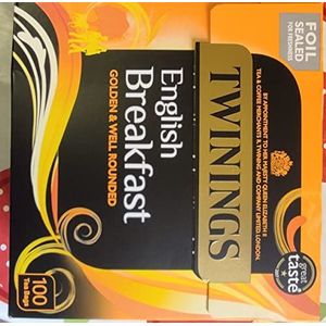 Twinings Engelse Breakfast theezakken 100 per verpakking