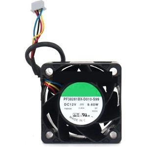 Voor Sunon PF38281BX-D010-S99 3828 server 12V 9.60W PWM temperatuurregeling 3.8CM Koelventilator 38 * 38 * 28MM