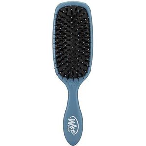 WetBrush Shine Enhancer Brush with Soft Intelliflex and Natural Boar Bristles to Help Distribute Hairs Natural Oils without Breaking Hair, Elemental Blue