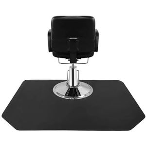 TT-YEC Niet-Slip Salon Kappersstoelmat, Extra Grote Zwarte Kappersstoelmat, Schoonheidswinkel Decoratieve Vloermat, Kantoor Comfortabele Vloermat Voor Ronde En Vierkante Kappersstoelen,A