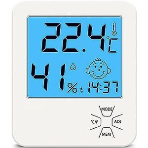 Temperatuur- En Vochtigheidssensor Elektronische Thermometer Met Wandtafelklok For Thuistemperatuurmeter(LX8112)