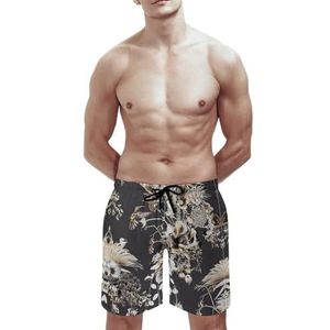 SANYJRV Outdoor Running Zwemmen Sport Trunks, Mannen Hawaii Shorts, Strand Tropische Ademende Korte Broek, Kleur 6, XL