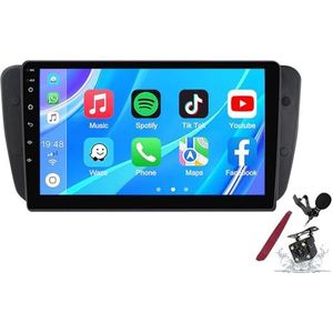 Android 14 Autoradio Sat Navi voor S-eat Ibiza (2009-2013) 9 Inch Touchscreen Multimedia Speler met Draadloze Carplay GPS Navigatie FM RDS Bluetooth 5G-WiFi SWC DSP,M100s