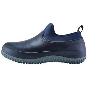 AYWTIUN Regenlaarzen voor mannen regenlaarzen heren korte waterdichte rubberen laarzen outdoor comfortabele antislip werk chef-kok schoenen vislaarzen mannen voor regenachtig weer, Blauw, 40 EU