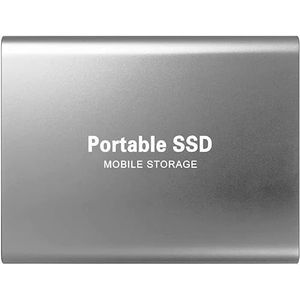 4 TB externe harde schijf, draagbare externe harde schijf van USB 3.1 met hoge snelheid wordt geleverd met twee externe HDD-adapters voor Mac, PC, laptop (zilver)