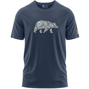 FORSBERG Rönsson T-shirt voor heren, met stijlvol logo met beren op de borst, ronde hals, geschikt voor vrije tijd en werk, M