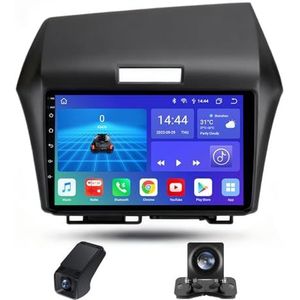 Android autoradio 2 Din geldt voor Honda Jade 2015-2020 met Draadloze Carplay Android Auto GPS Navi WiFi 9 inch met Bluetooth FM+ Achteruitrijcamera/Stuurwielbediening 1080P(X1)