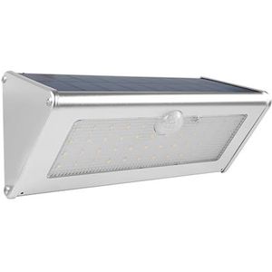 LED-schijnwerper voor buiten Solar LED-licht Buiten Waterdicht Aluminium RIR Bewegingssensor Op Zonne-energie Padlamp For Tuinhek Muur Veiligheidsverlichting(Infrar Sensor,White Light)