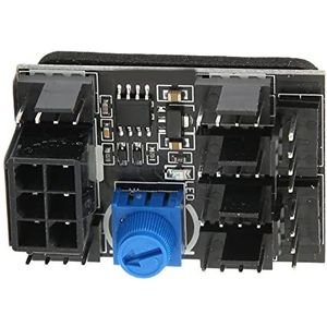 High Power Chassis Fan PWM Hub, PCB Zwart High Power Eenvoudige Installatie Desktop Computer Koelventilator Distributeur Snelheidsregelaar Gouverneur