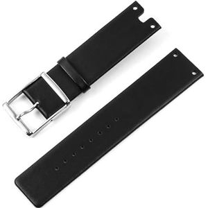 Kijk naar bands Horlogebanden Dameshorlogebanden Echt leer Zacht Duurzaam Horlogebanden 22 MM Wit Zwart Bruin Rood Heren Vervangingsband Dagelijks (Color : Noir, Size : 22mm)